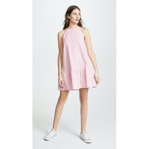 Rebecca Taylor Stripe Tank Dress Candy Floss Combo